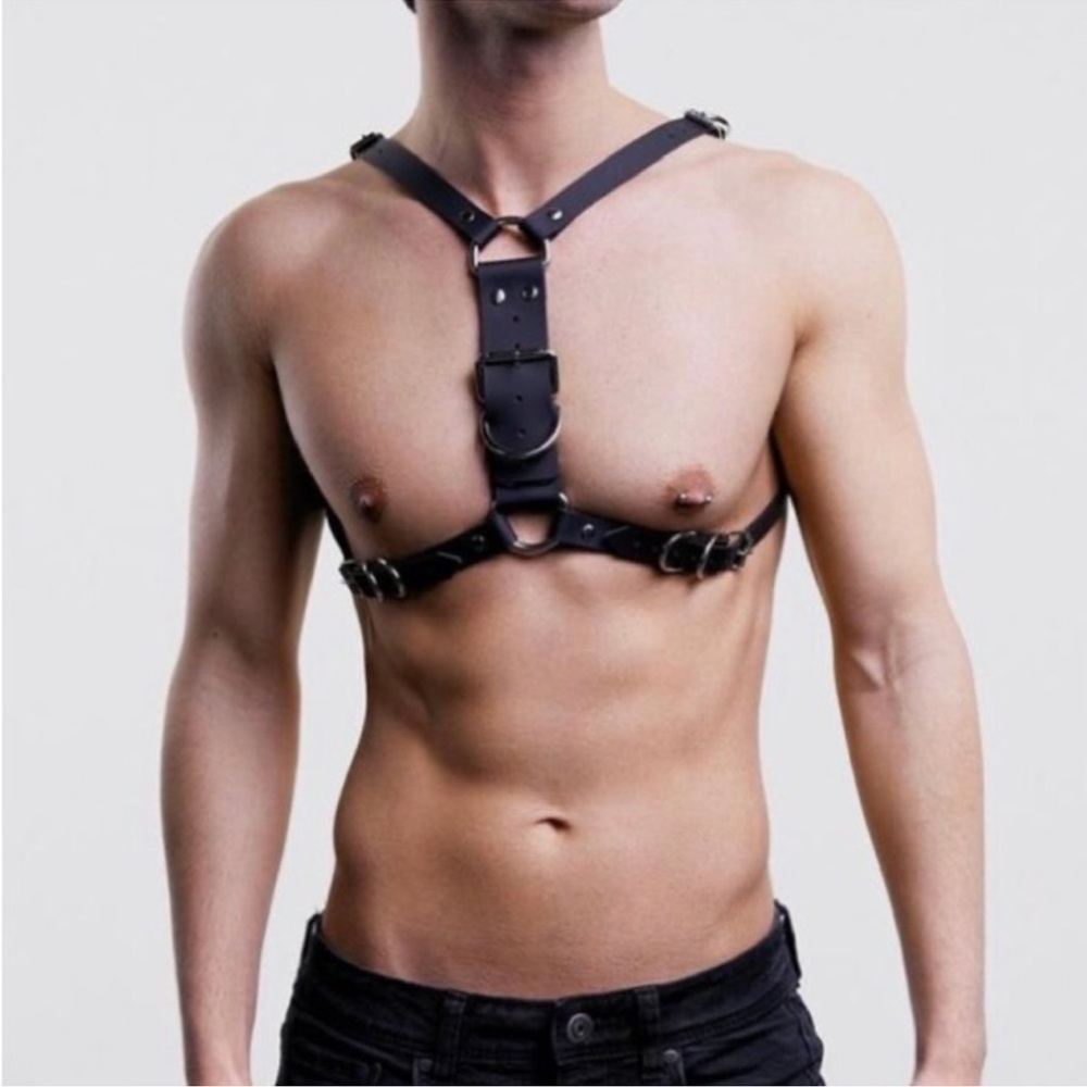Men’s Leather Lingerie Body PU Leather Straps Belts Harness